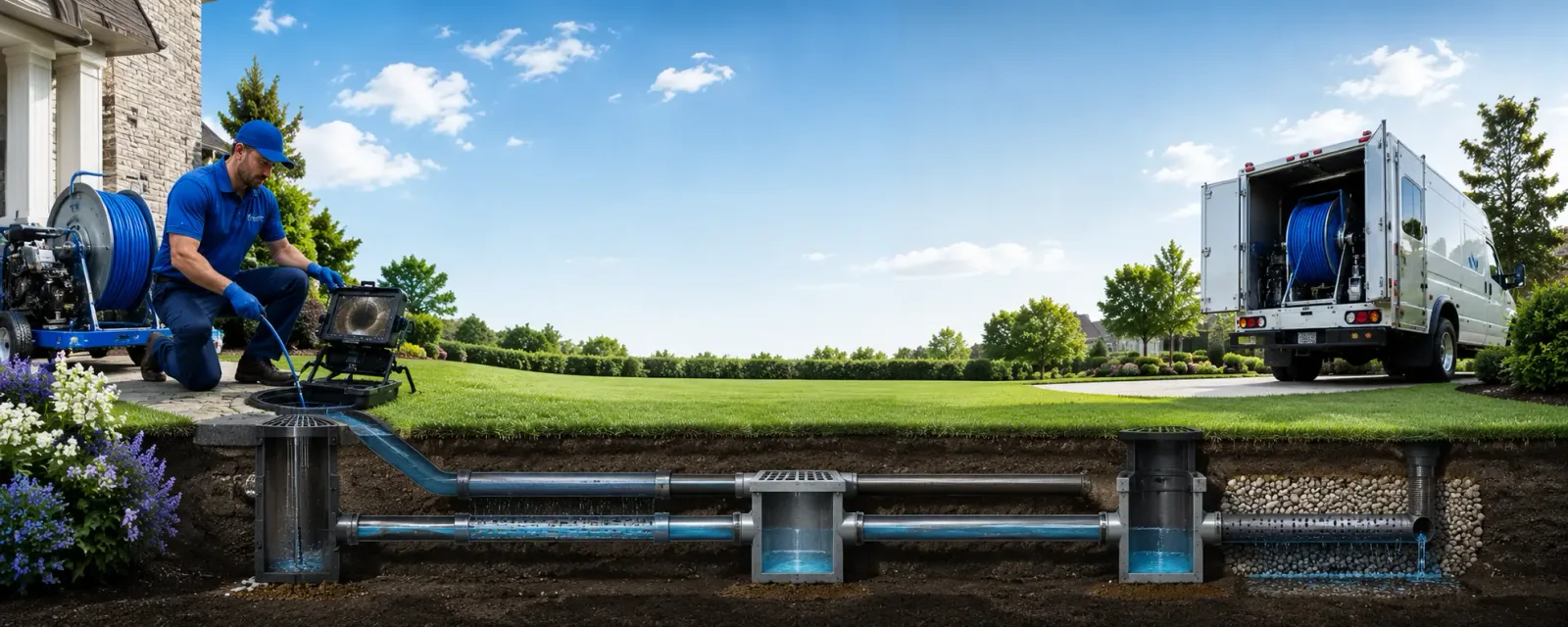 Outdoor drain cleaning information for Rembrandt, IA